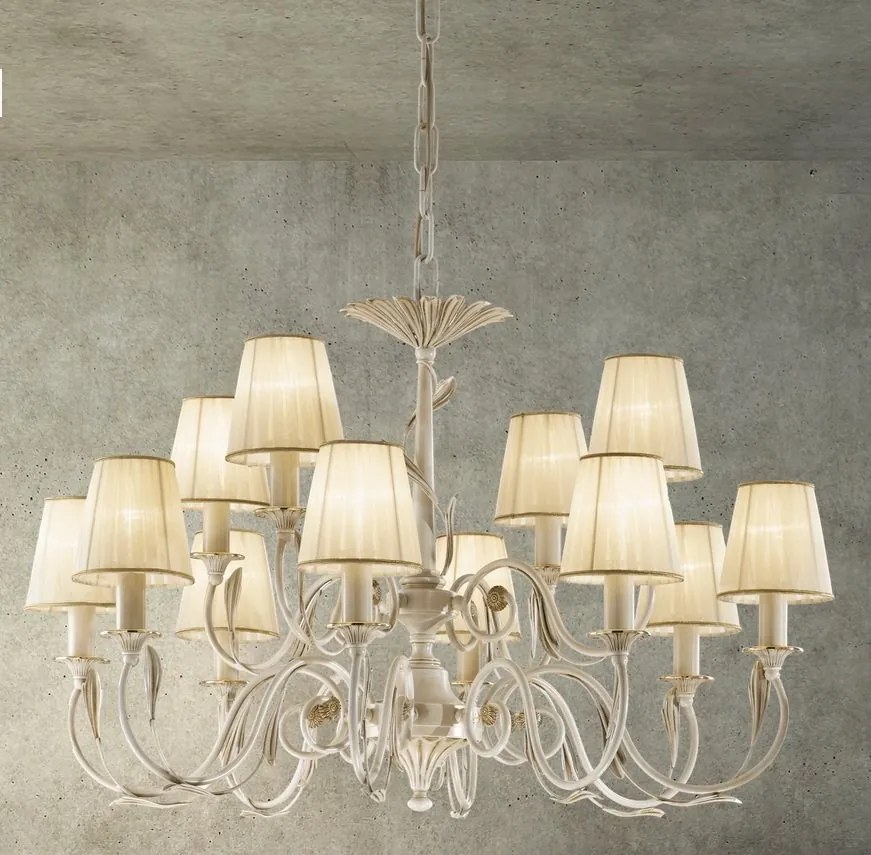 Candelabru 12 brate LUX realizat manual Greta
