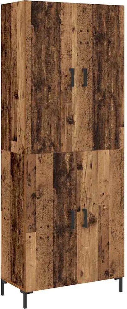 vidaXL Bufet Pe perete Lemn vechi 69,5 x 34 x 180 cm Lemn compozit