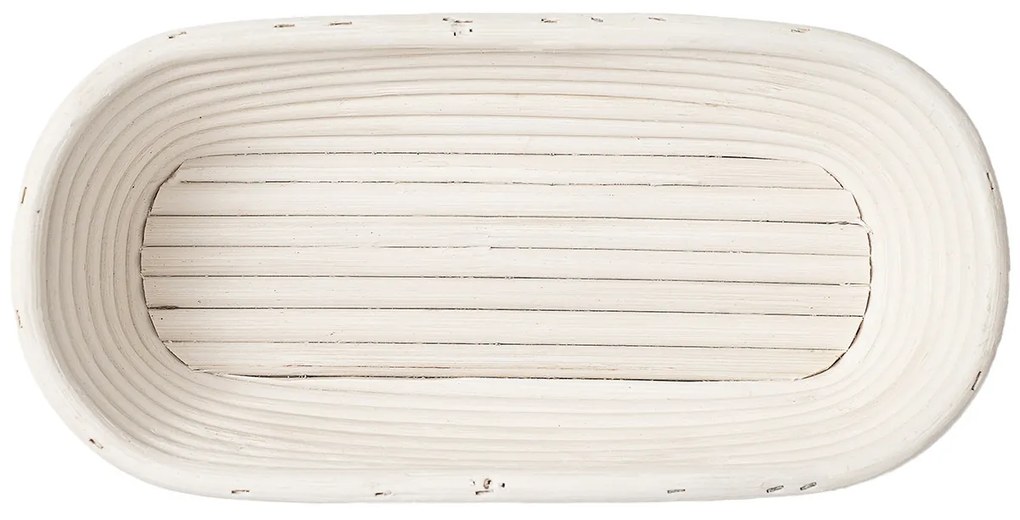 HOME ELEMENTS Coș oval cu inserție din țesătură,28 x 14 x 7,5 cm