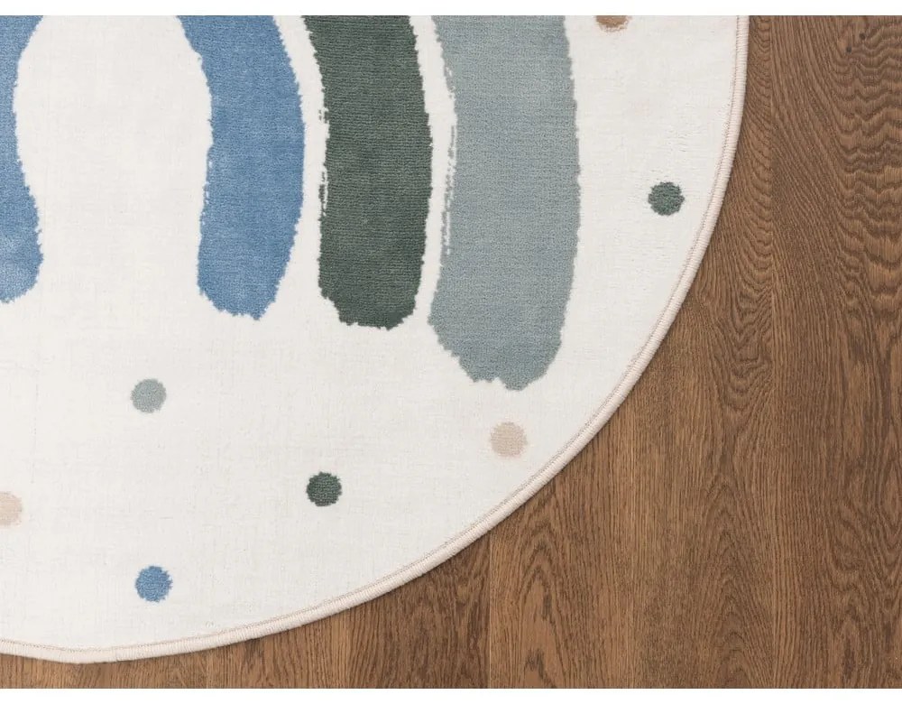 Covor pentru copii verde-fildeș ø100 cm Joyful Mint – FD