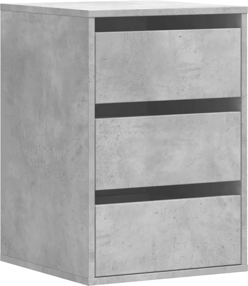 vidaXL Dulap colț cu sertare gri beton 40x41x58 cm lemn prelucrat