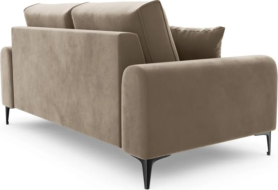 Canapea, Madara, Mazzini Sofas, 2 locuri, 172x102x90 cm, catifea, bej