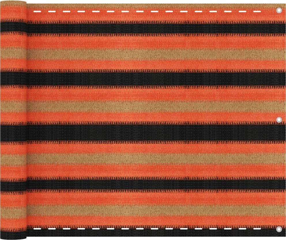 vidaXL Paravan pentru balcon, multicolor, 75x400 cm, HDPE