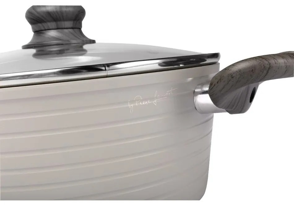 Lamart LT1268 cratiță cu capac Stripe, diametru 24cm
