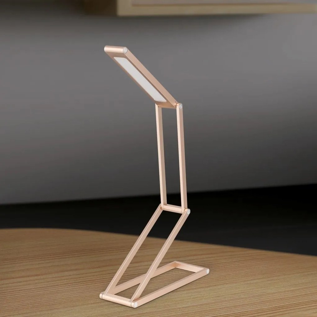 Lampa LED de birou reglabila cu baterie FALTO aurie