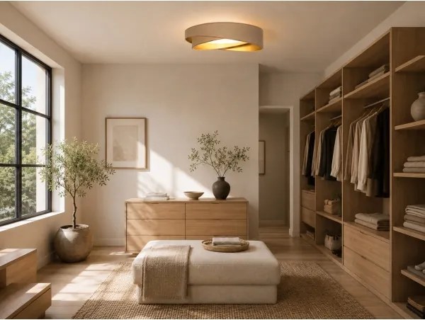 BRILAGI- Plafonieră LED VELVET TWIST LED/24W/230V 4000K Ø 55 cm alb/auriu