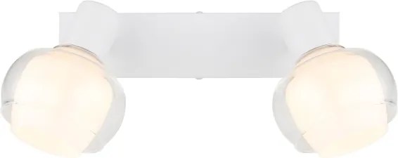 Globo 54309-2W - Spot orientabil TOKKI 2xE14/40W/230V alb