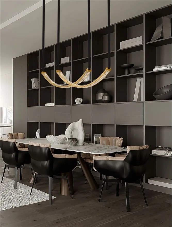 Lustra LED suspendata design elegant LAZURA