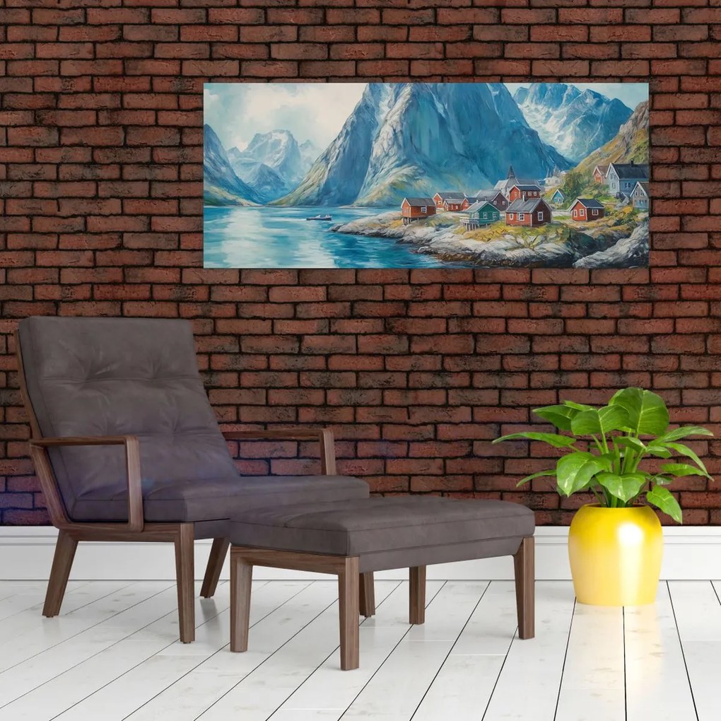 Tablou - Sat norvegian (120x50 cm)