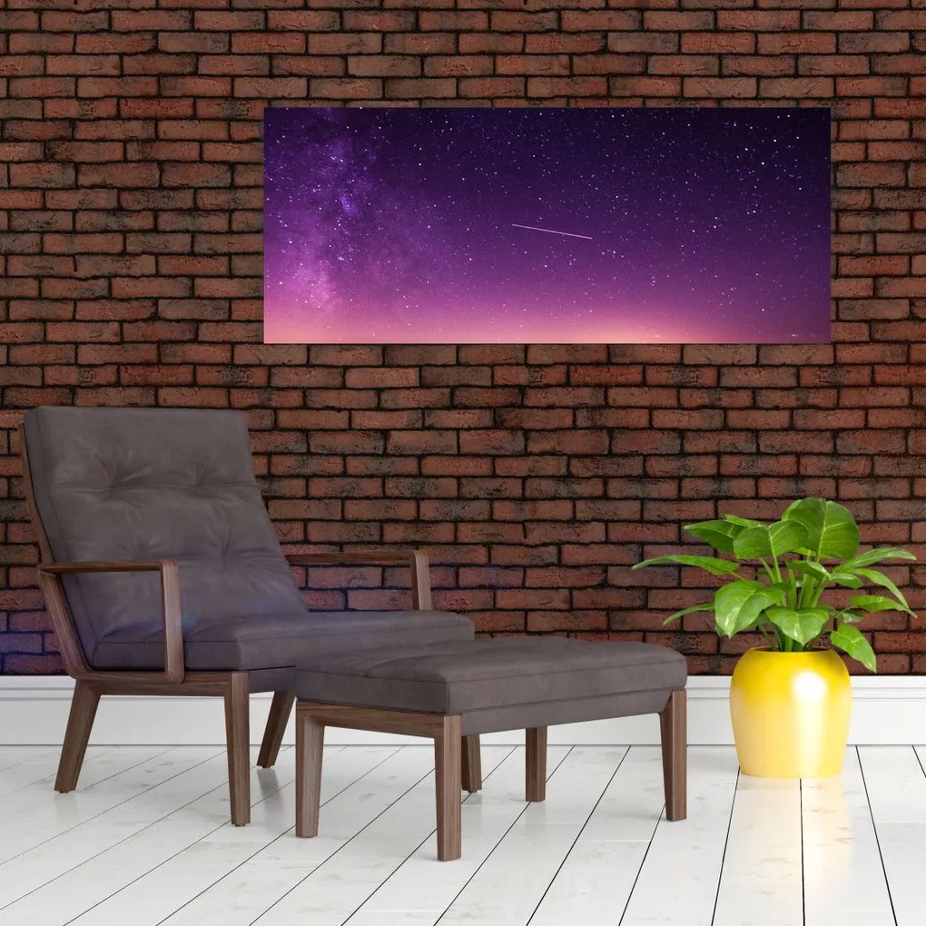 Tablou cu cerul și stea căzând (120x50 cm)