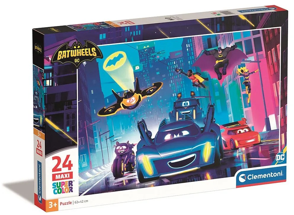 Batman Batwheels Puzzle maxi Clementoni cu 24 de piese