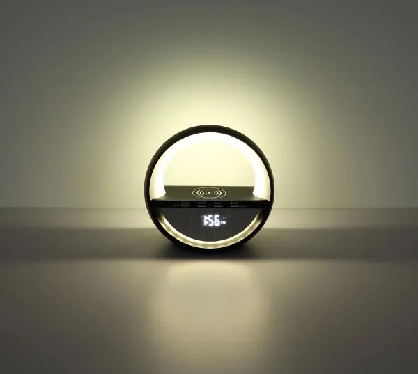 Globo 39907S - Lampă de birou reîncărcabilă LED RGBW Dot cu difuzor SOUNDRA LED/3,5W/5V 1800 mAh