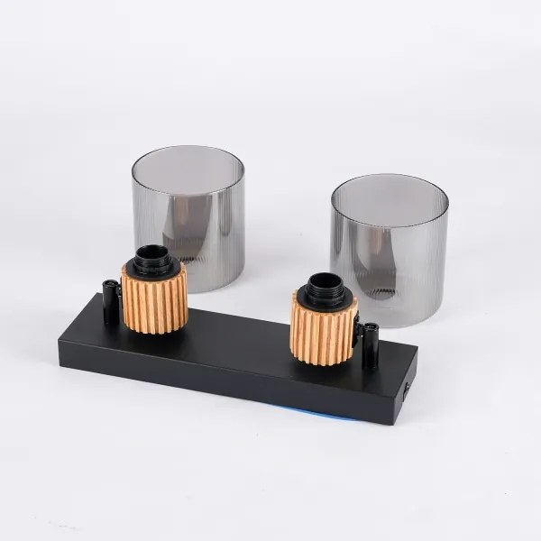 Brilagi - Spot HYGGE 2xE14/15W/230V negru/fumuriu