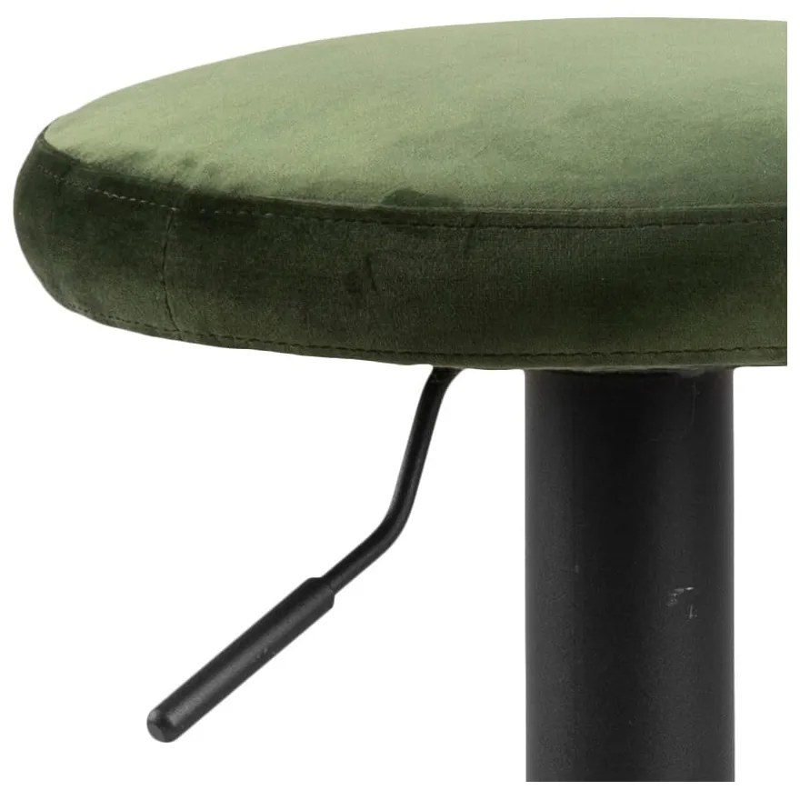 Scaun tip bar cu tapițerie verde Actona Finch