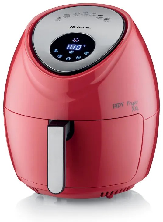 Friteuza cu aer cald Ariete AIRY FRYER XXL 4618/01, 1800W, 5.5 L, 7 programe, Timer, Ecran LCD tactil, Rosu