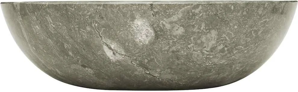 vidaXL Chiuvetă, gri, Ø40x12 cm, marmură