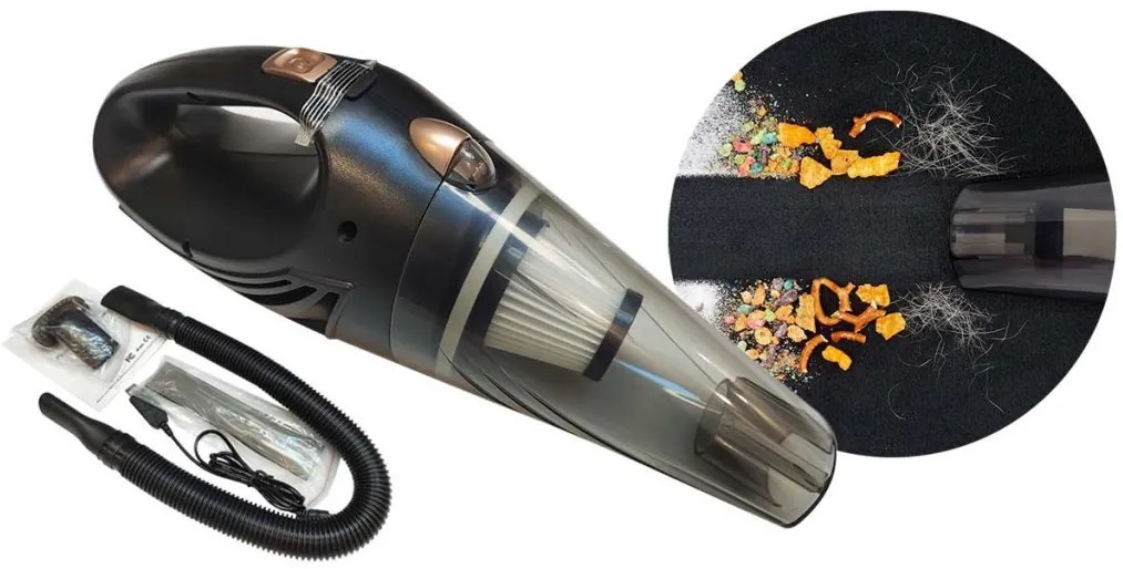 Aspirator de mana umed/uscat cu incarcator USB, 55W