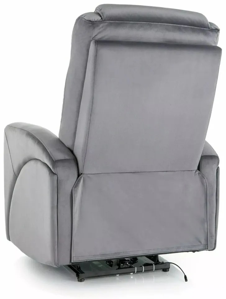 Fotoliu recliner Kronos velvet gri Blu14