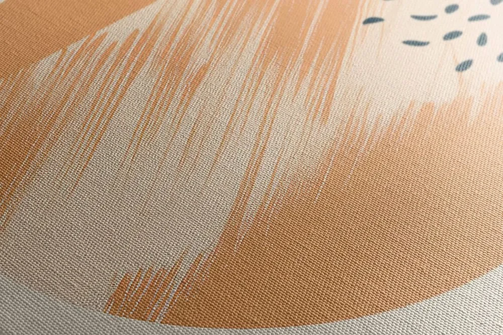 Tablou cercuri elegante Peach Fuzz