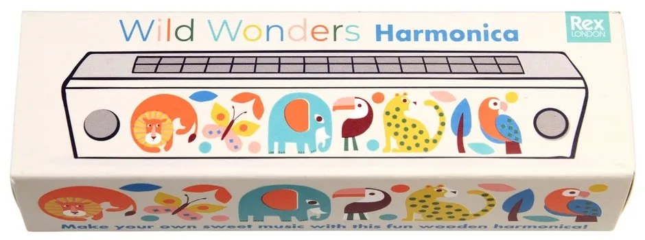Jucărie muzicală Harmonica Wild Wonders – Rex London