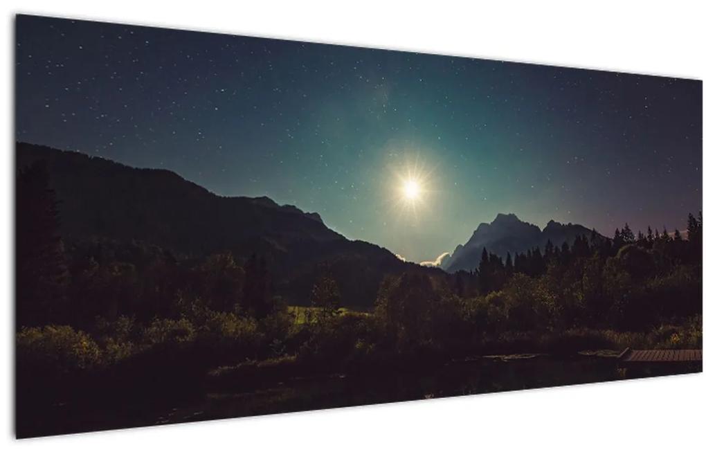 Tablou - cerul nocturn (120x50 cm), în 40 de alte dimensiuni noi
