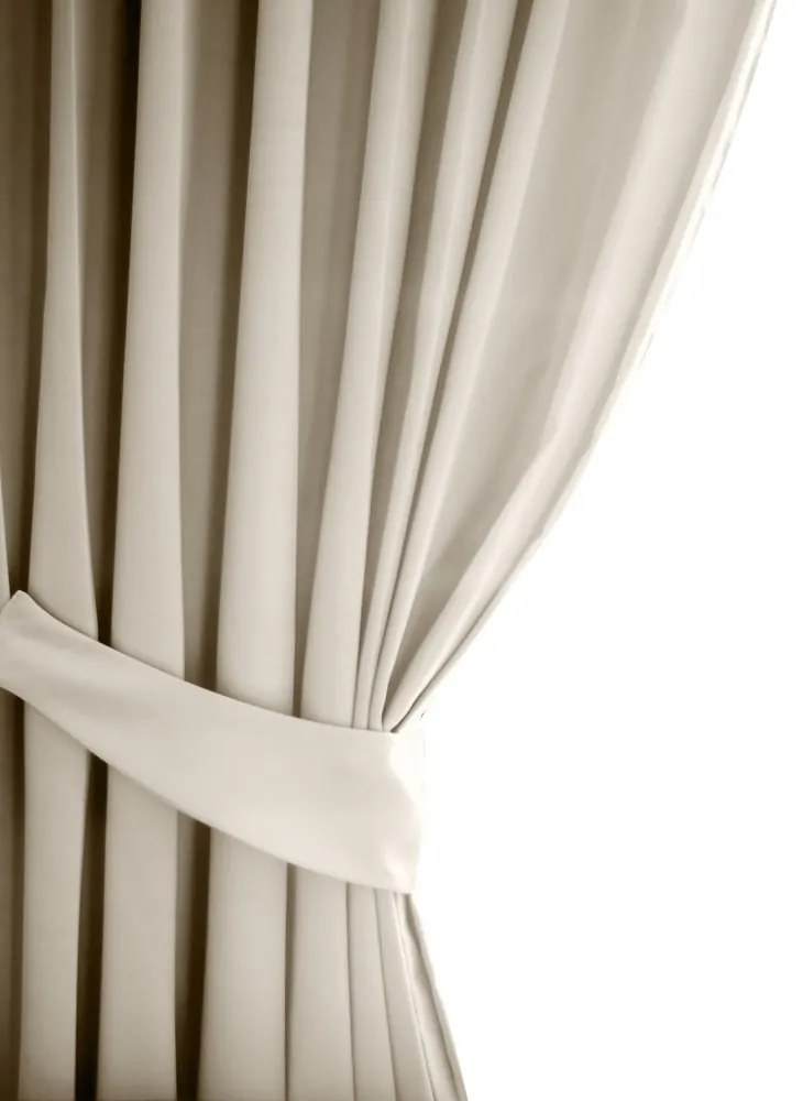 Draperie crem termoizolantă/dimout (semi-opacă) 140x245 cm Kierra – Restilo