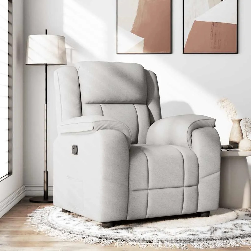 vidaXL Scaun extensibil din stofă gri nor