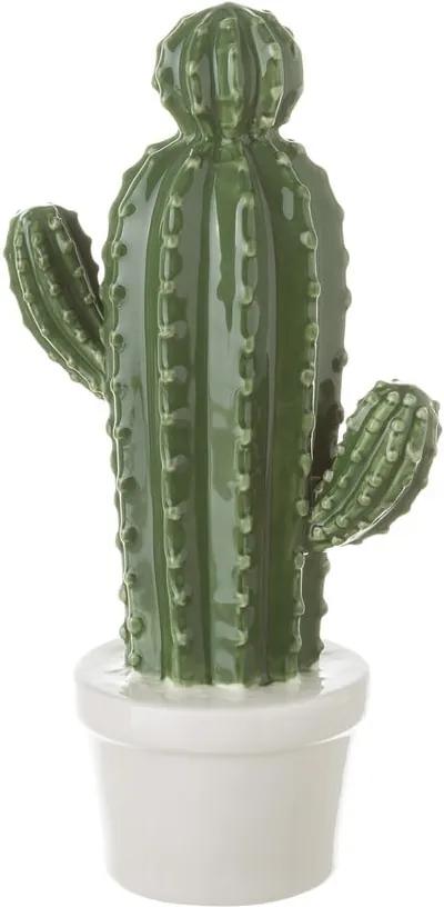 Statuetă în formă de cactus din ceramică Unimasa Cactus, verde