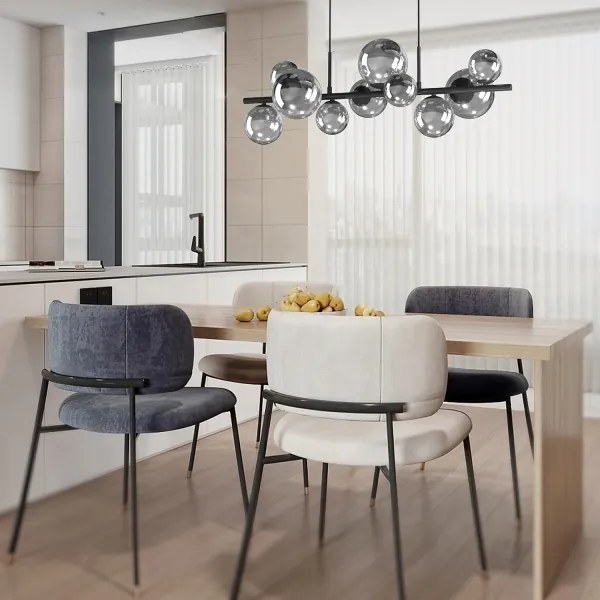 Lustră pe cablu ONLI PALOMA 10xG9/10W/230V negru/fumuriu