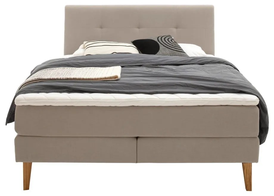 Pat boxspring bej 160x200 cm Stockholm – Meise Möbel