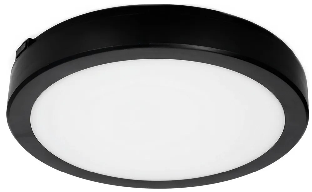 Plafonieră LED cu senzor pentru baie NAIROS LED/18W/230V IP65 cm negru + telecomandă
