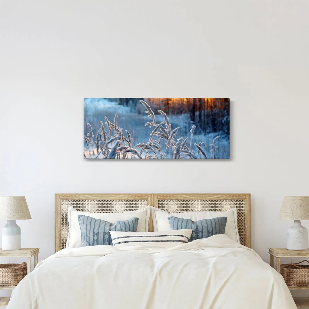 Tablou - Pajiște de iarnă (120x50 cm)