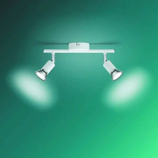 Spot LIMBALI 2xGU10/50W/230V alb Philips