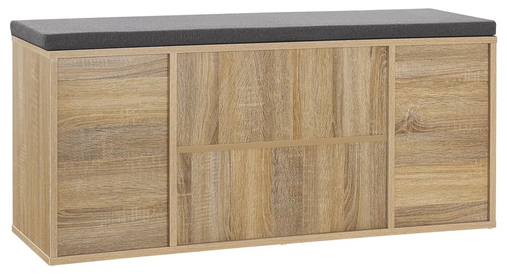 Suport pantofi cu captuseala 104 x 30 x 48 cm aspect lemn