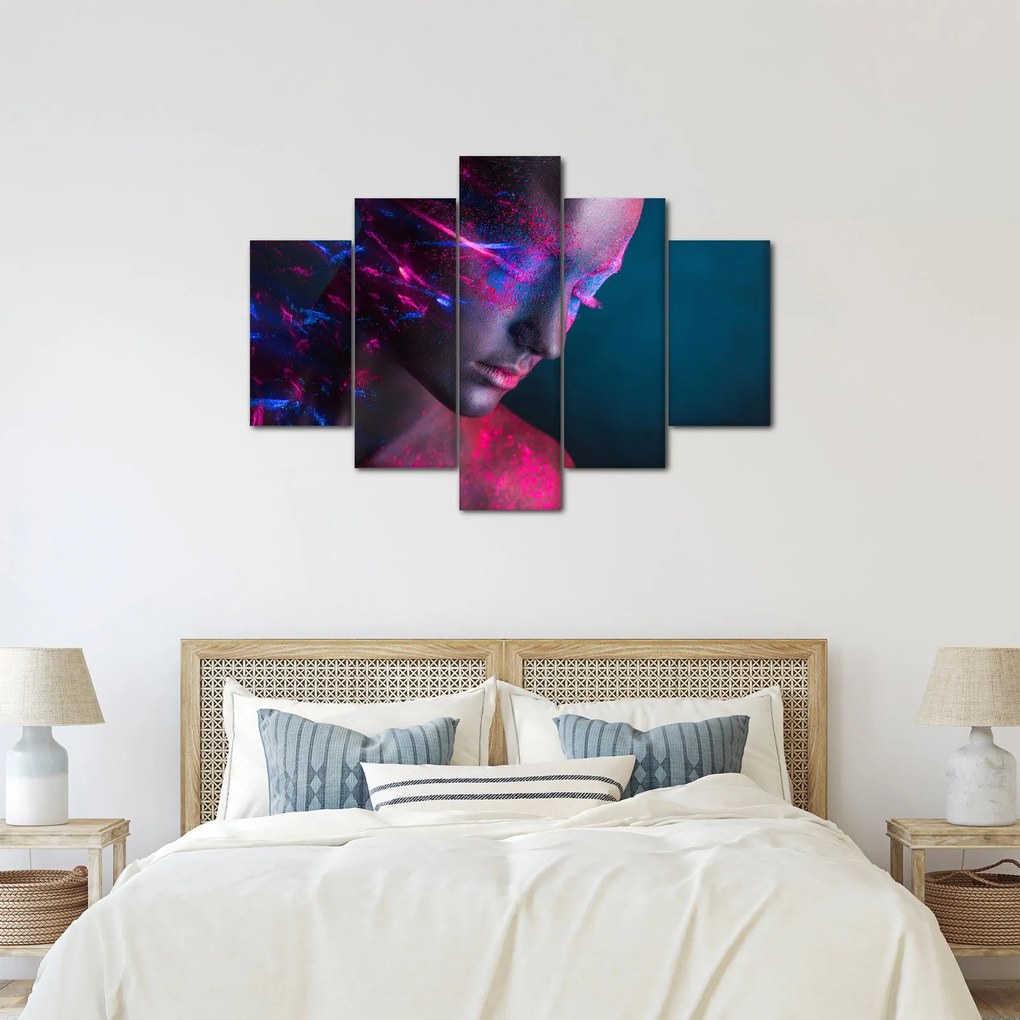Tablou strălucitor a femeii (150x105 cm)