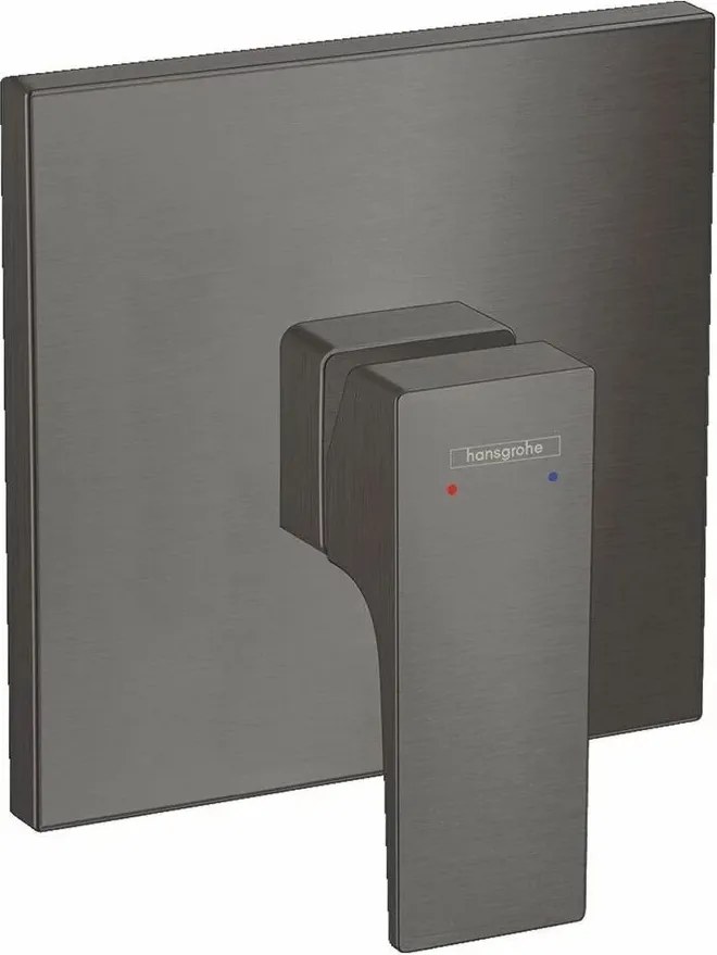 Baterie dus incastrata Hansgrohe Metropol negru - crom periat