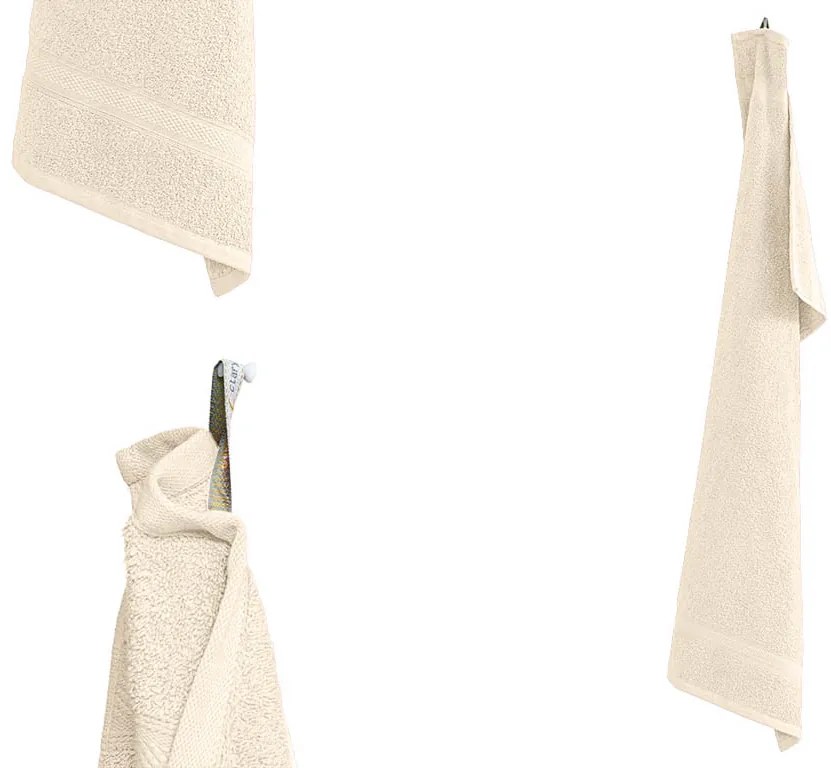 Prosop CLARYSSE ELEGANCE 60x110 cm crem, 100% bumbac