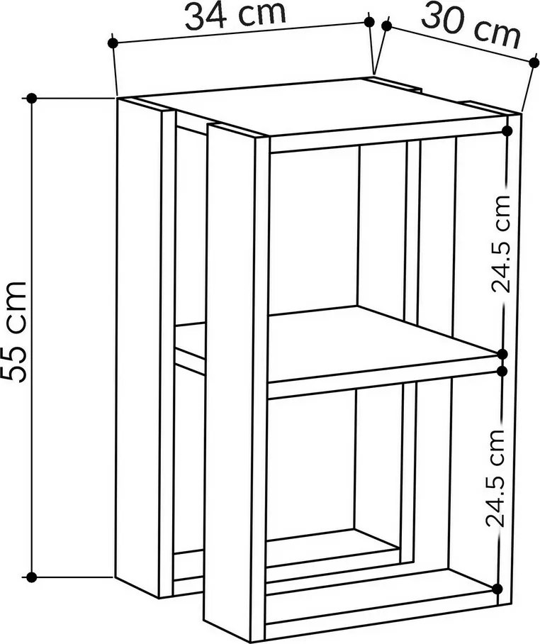 Noptieră Lonie Carrara Marble