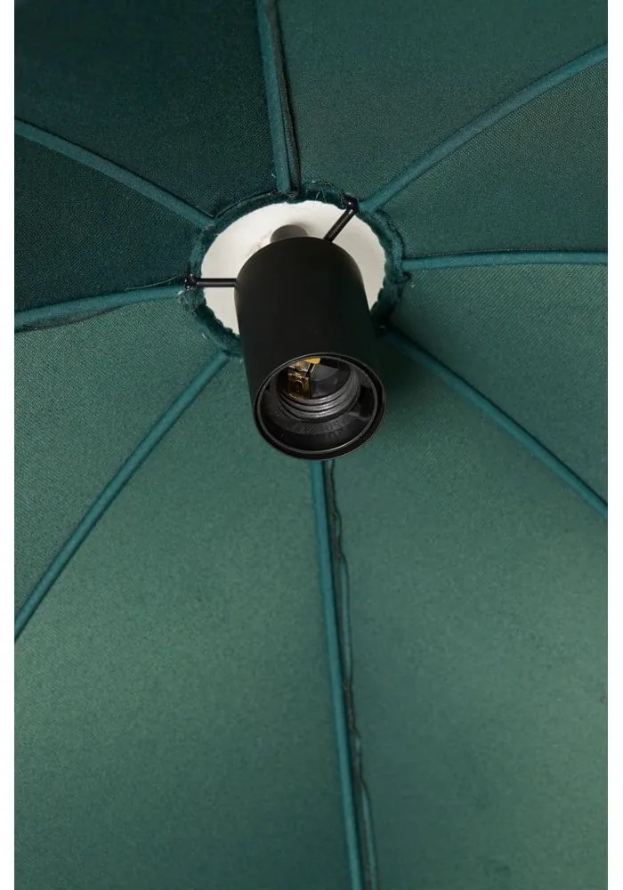 Lustră în culoarea petrol cu abajur textil ø 40 cm Malacia – Light &amp; Living