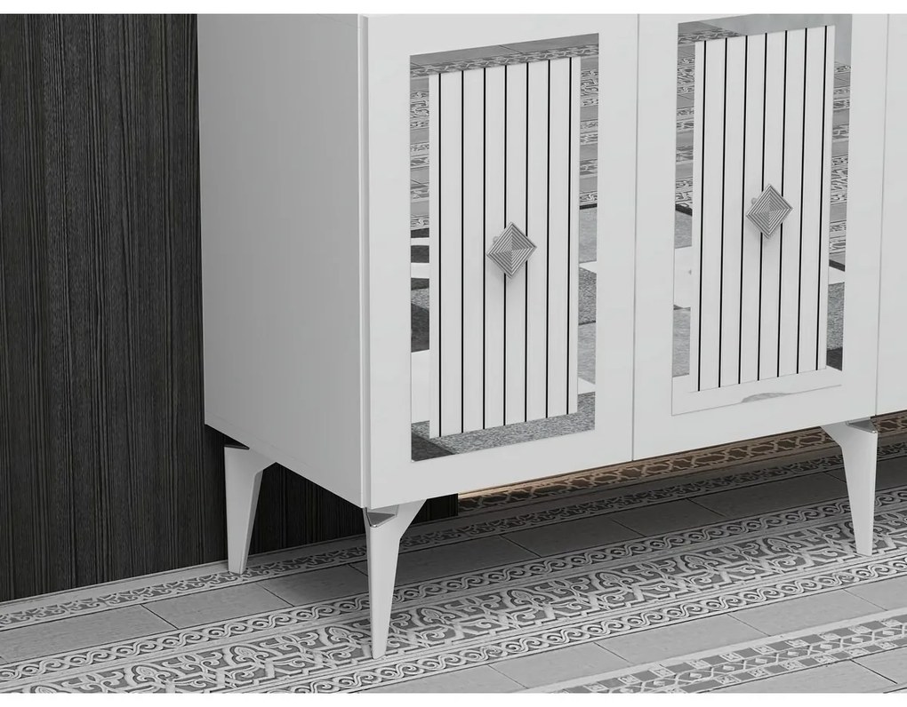 Dulap Nora  White and Silver