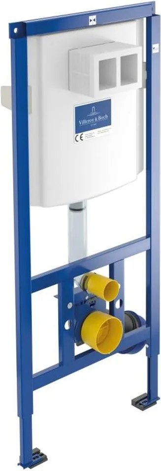 Set vas wc suspendat cu functie bideu, dreptunghiular, baterie crom Foglia Safari cu rezervor incastrat si clapeta de actionare dual-flush, alba cu 2