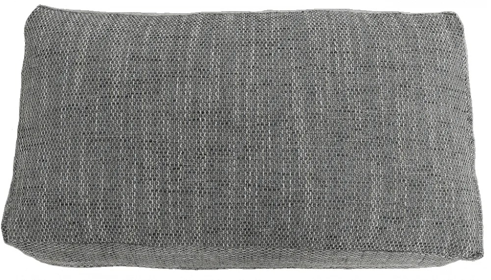 Colţar, piele ecologică/ alb/material gri melir, TONIKS