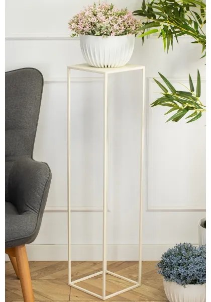 Suport de flori 100x24 cm crem