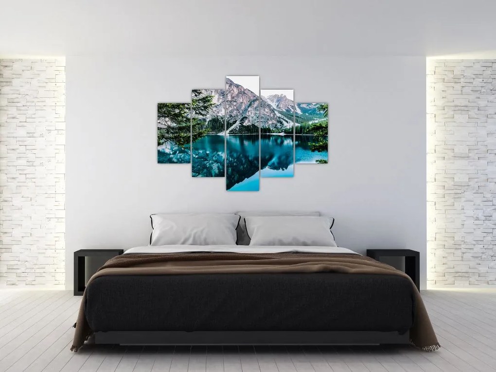 Tablou - Lac în Alpi (150x105 cm)