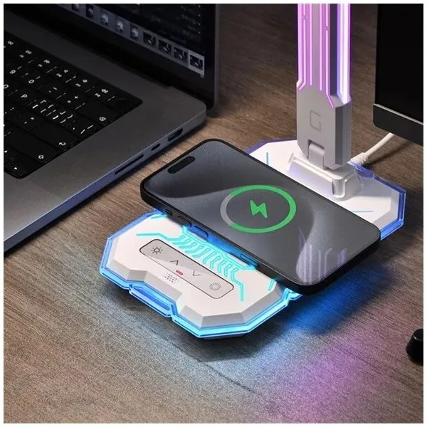 Lampă LED RGB tactilă reîncărcabilă dimabilă de masă LED/7,5W/5V 2700-5300K alb