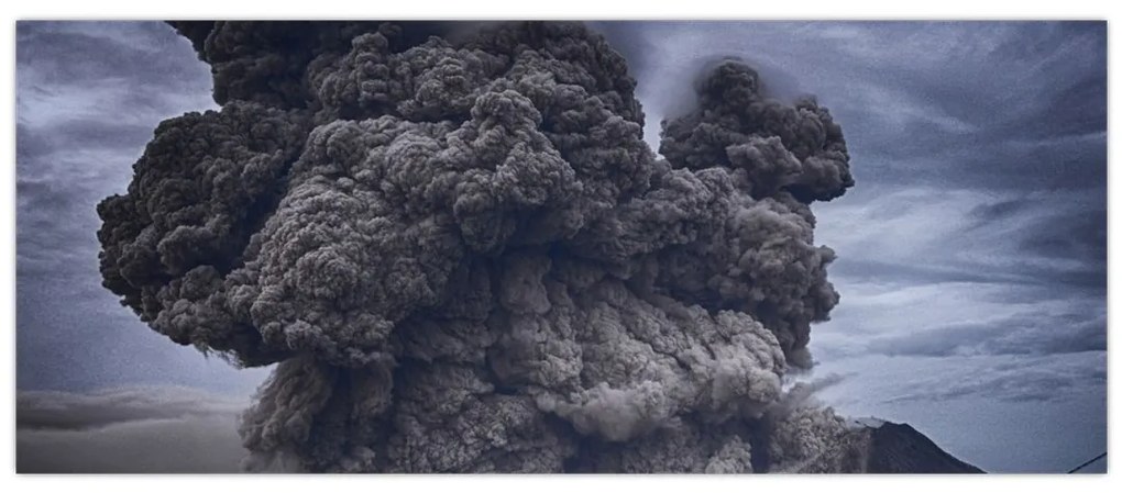 Tablou - Erupție vulcanică (120x50 cm)