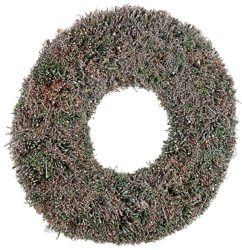 Coronita Craciun din fibre naturale Wild 45x8 cm