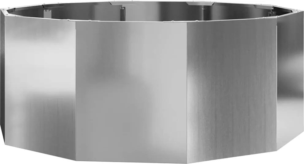vidaXL Jardinieră Argintiu 90 x 90 x 35 cm Oțel Galvanizat