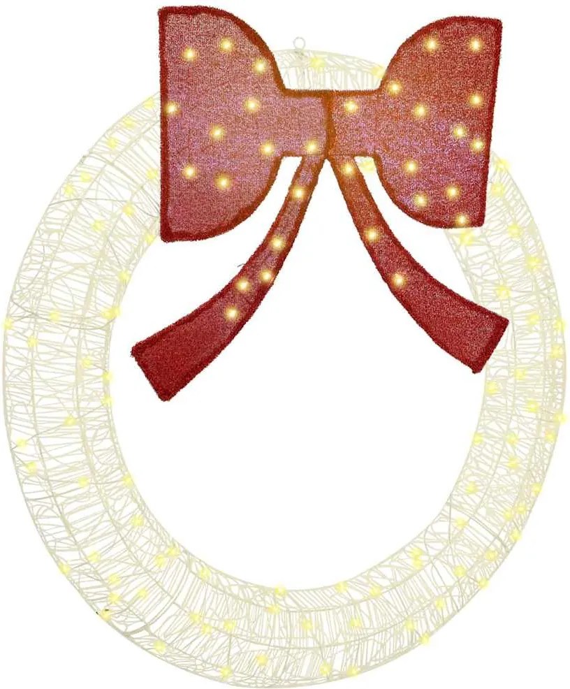 vidaXL Coroană cu 150 LED Alb cald 120 cm Acril