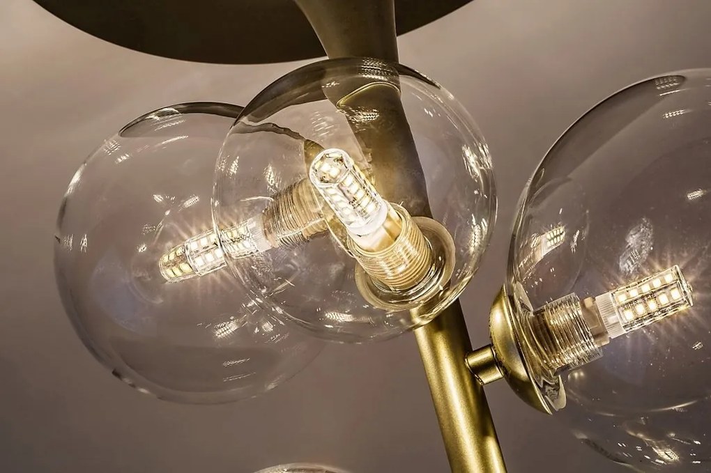 Lustra aplicata cu 6 surse de lumina Aslov